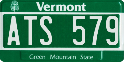 VT license plate ATS579