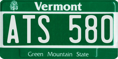 VT license plate ATS580