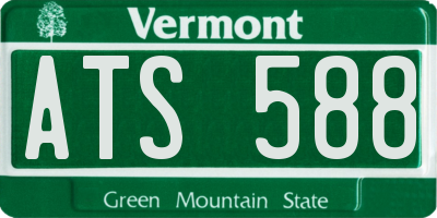 VT license plate ATS588