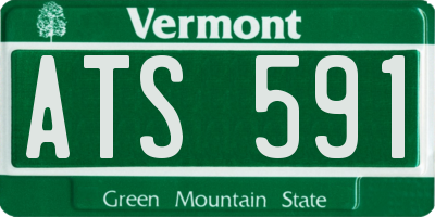 VT license plate ATS591