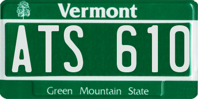 VT license plate ATS610