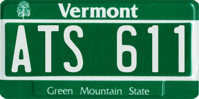 VT license plate ATS611