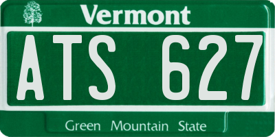VT license plate ATS627