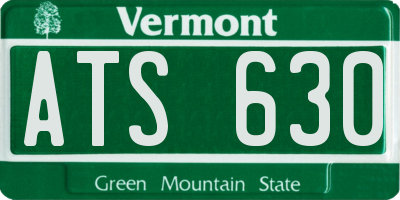 VT license plate ATS630