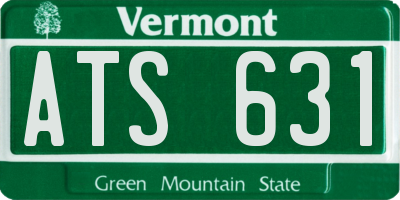 VT license plate ATS631