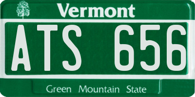 VT license plate ATS656