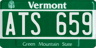 VT license plate ATS659