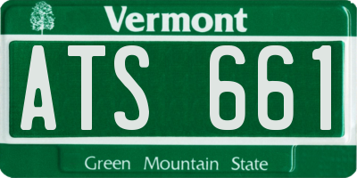 VT license plate ATS661