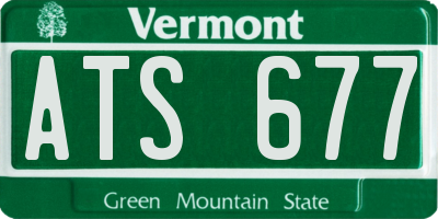 VT license plate ATS677