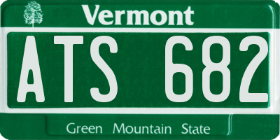 VT license plate ATS682