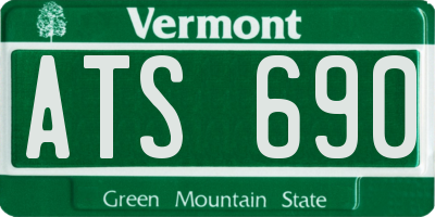 VT license plate ATS690