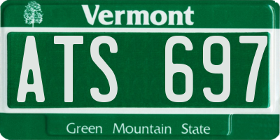 VT license plate ATS697