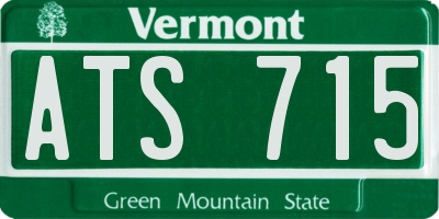 VT license plate ATS715