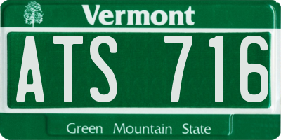 VT license plate ATS716