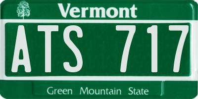 VT license plate ATS717