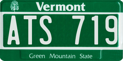 VT license plate ATS719