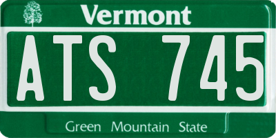 VT license plate ATS745