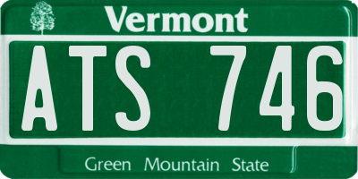 VT license plate ATS746