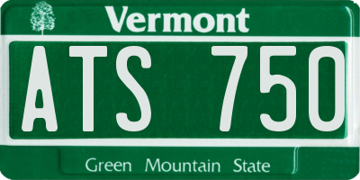 VT license plate ATS750