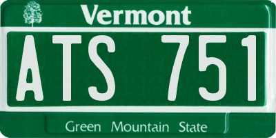 VT license plate ATS751