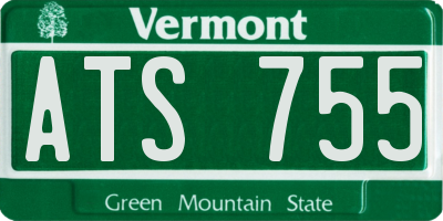 VT license plate ATS755