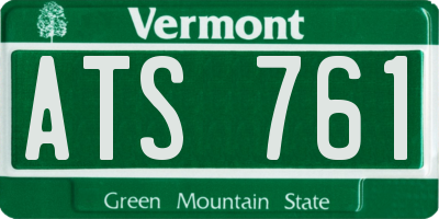 VT license plate ATS761