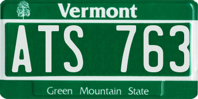 VT license plate ATS763