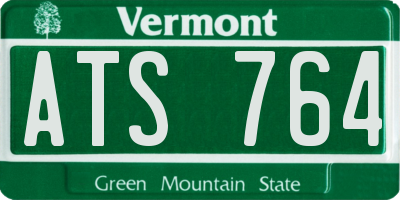 VT license plate ATS764