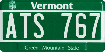 VT license plate ATS767