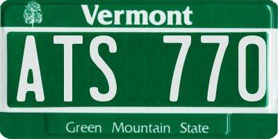 VT license plate ATS770