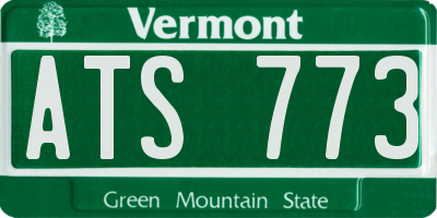 VT license plate ATS773