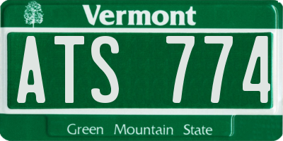 VT license plate ATS774
