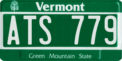 VT license plate ATS779