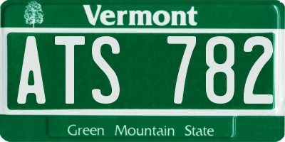 VT license plate ATS782