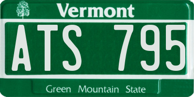 VT license plate ATS795