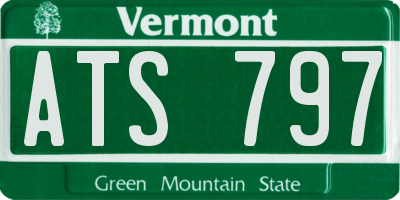 VT license plate ATS797