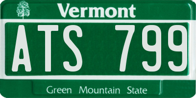 VT license plate ATS799