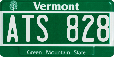 VT license plate ATS828