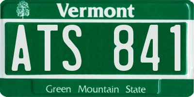 VT license plate ATS841