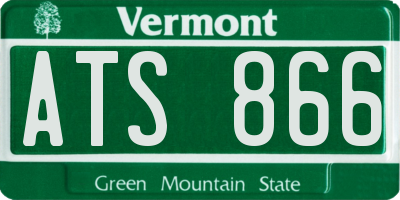 VT license plate ATS866