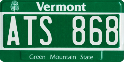 VT license plate ATS868