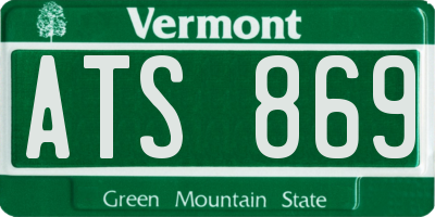 VT license plate ATS869
