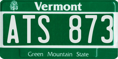 VT license plate ATS873