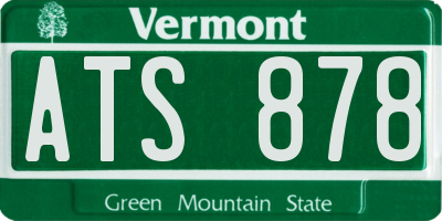 VT license plate ATS878