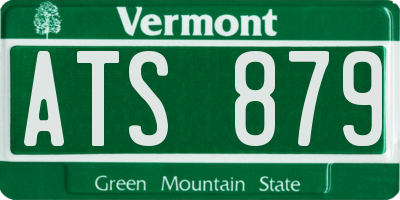 VT license plate ATS879