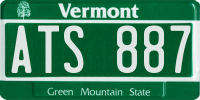 VT license plate ATS887