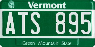 VT license plate ATS895