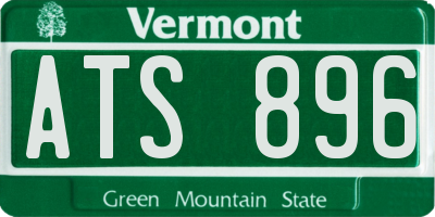 VT license plate ATS896