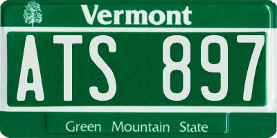 VT license plate ATS897