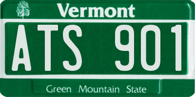 VT license plate ATS901